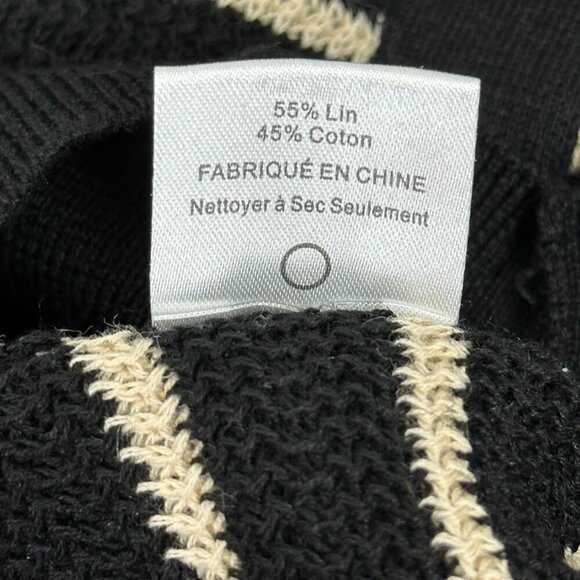 Line the Label Linen Cotton Blend Vest Shadow Stripe - Picture 9 of 10